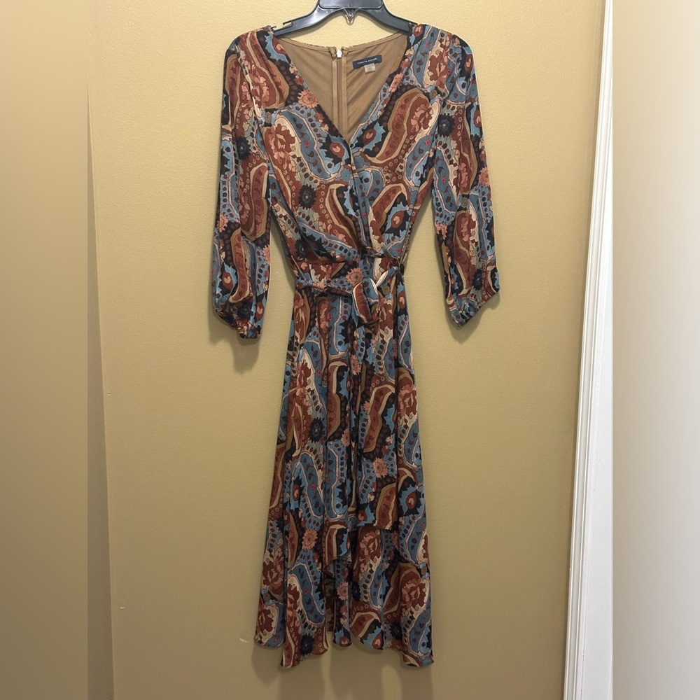 Paisley Print Maxi Dress